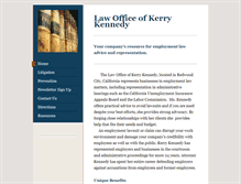 Tablet Screenshot of kerrykennedylaw.com